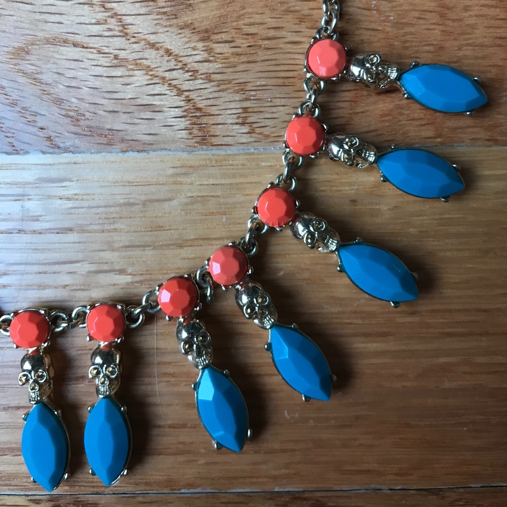 Skull Gemstone Necklace